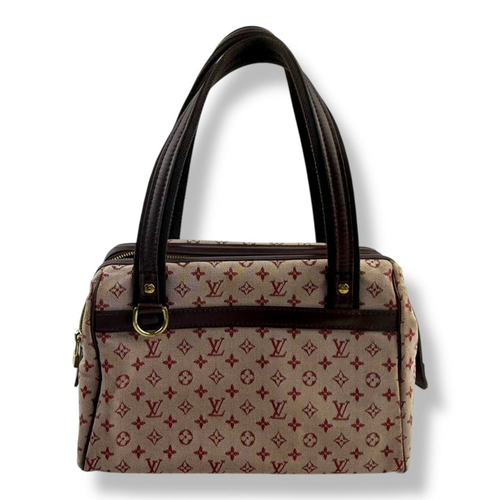 Louis Vuitton Red Josephine Mini Lin Monogram Handbag - Lux Central