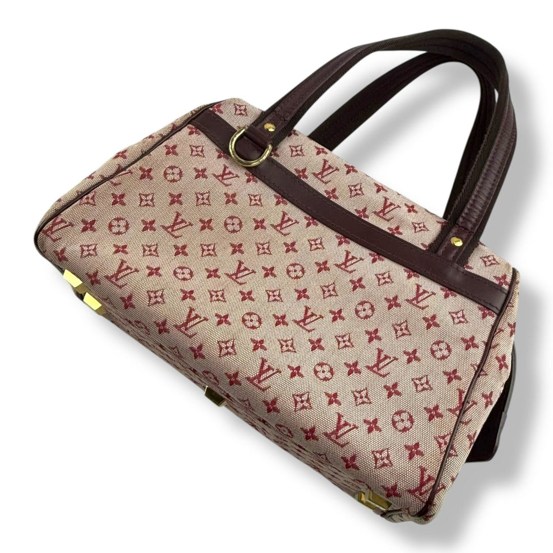 Louis Vuitton Red Josephine Mini Lin Monogram Handbag - Lux Central