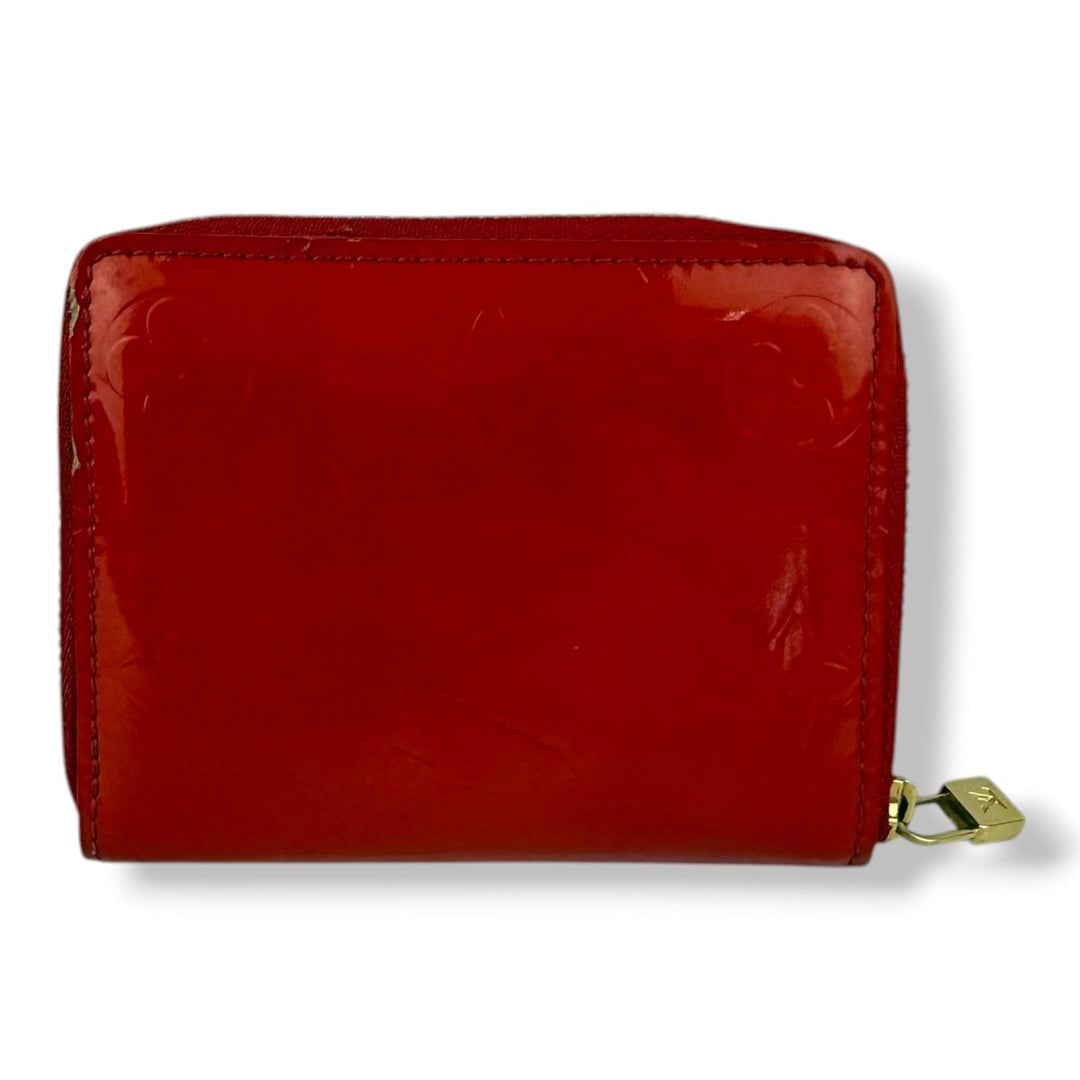 Louis Vuitton Red Vernis Patent Leather Mini Zippy Purse - Lux Central