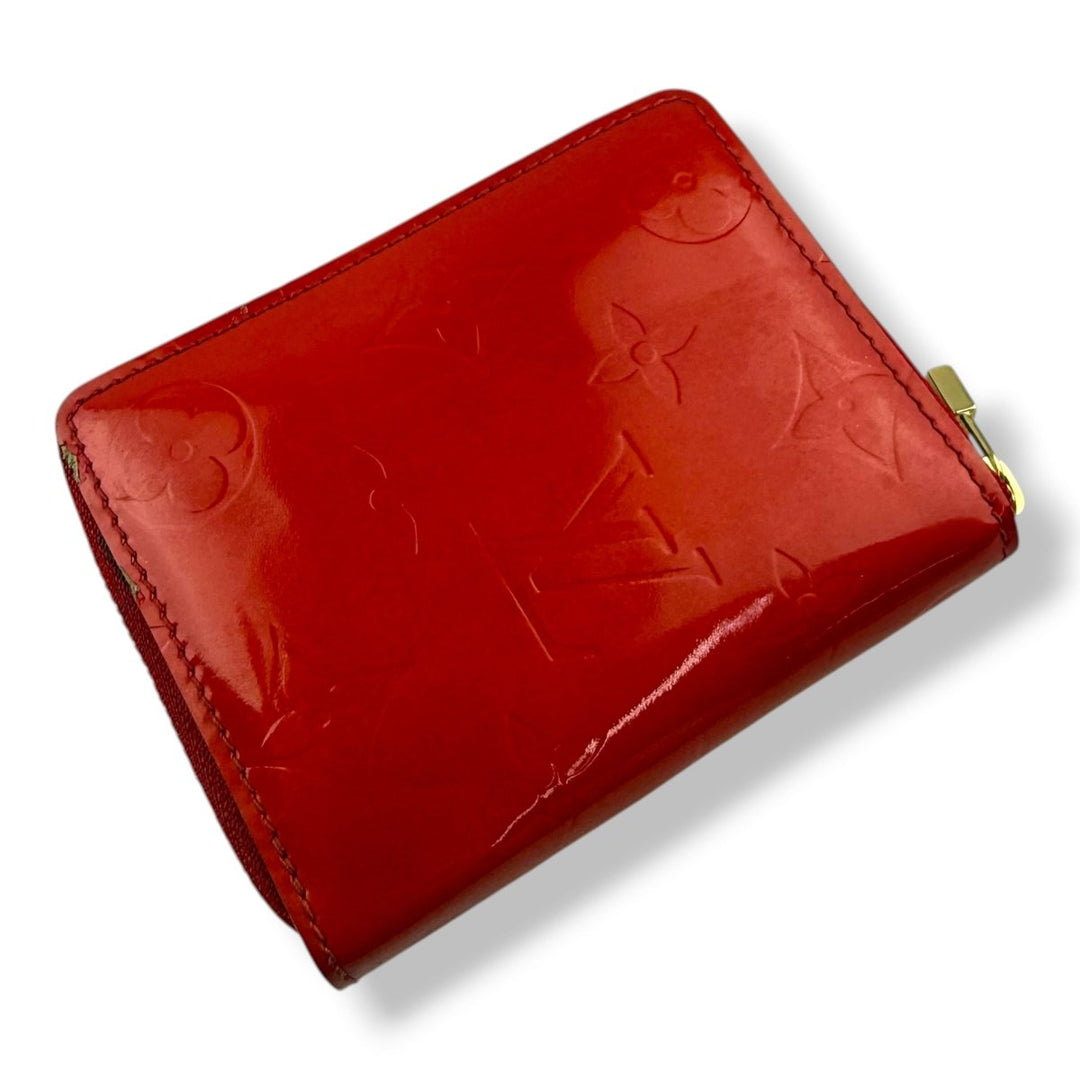 Louis Vuitton Red Vernis Patent Leather Mini Zippy Purse - Lux Central