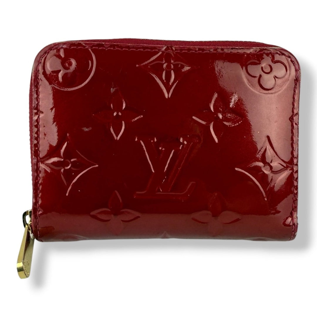 Louis Vuitton Red Vernis Patent Leather Mini Zippy Purse - Lux Central