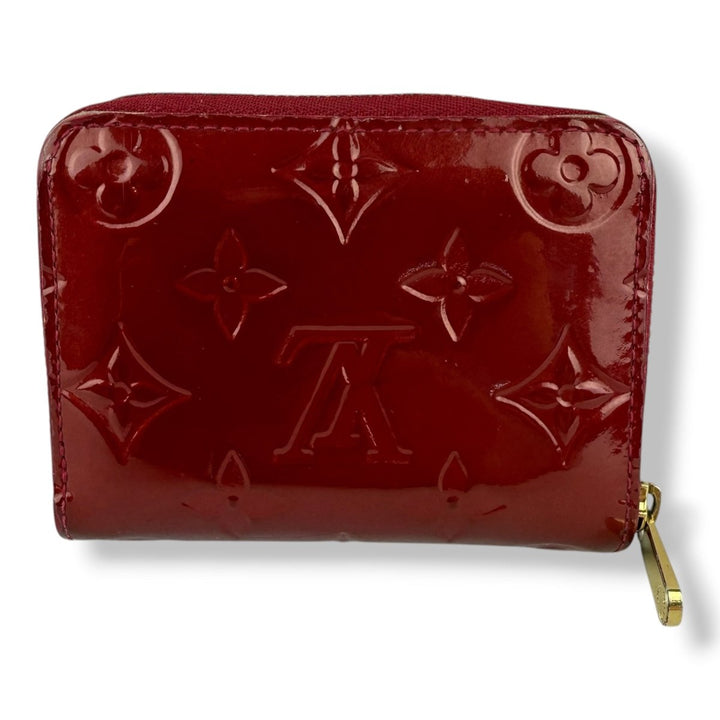 Louis Vuitton Red Vernis Patent Leather Mini Zippy Purse - Lux Central