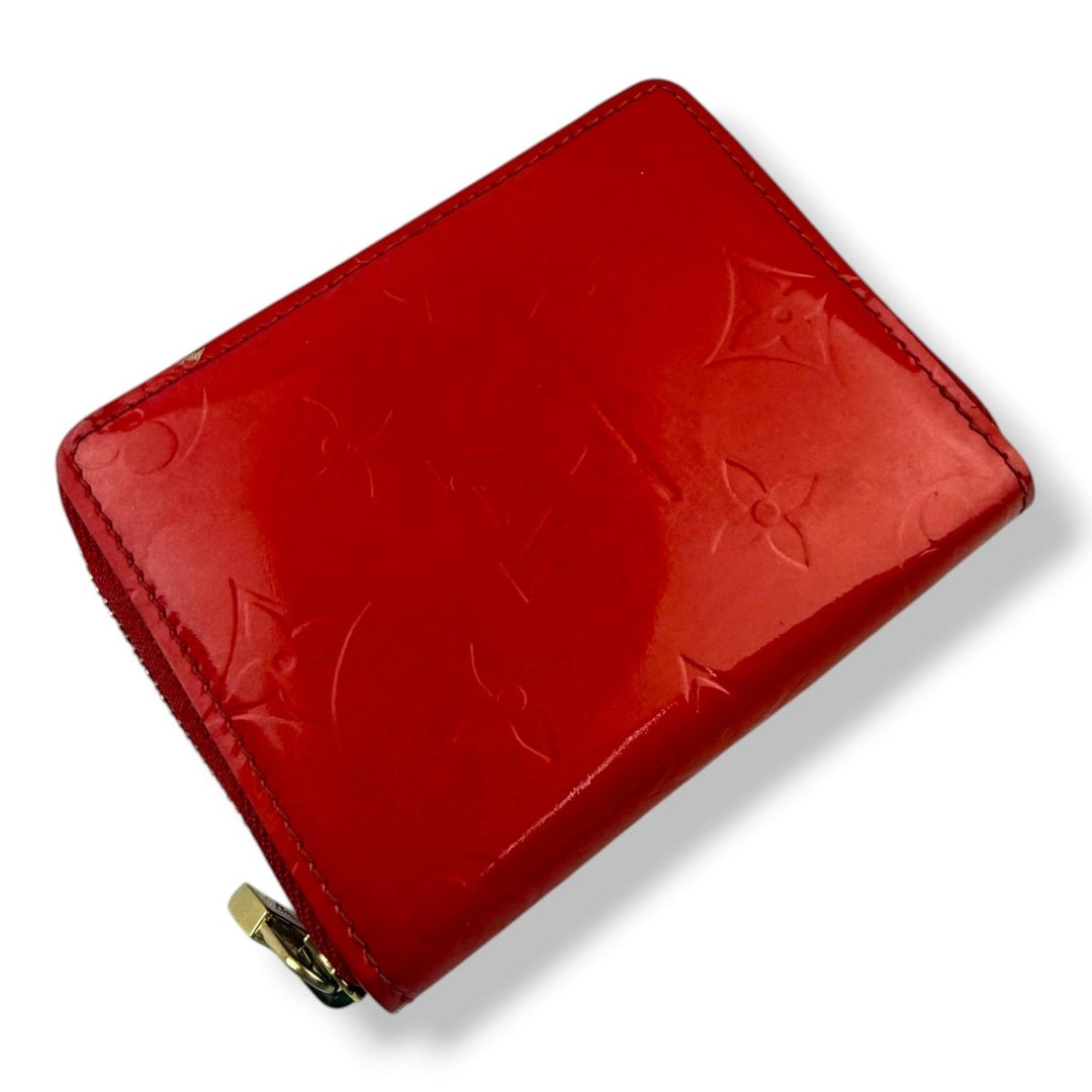 Louis Vuitton Red Vernis Patent Leather Mini Zippy Purse - Lux Central