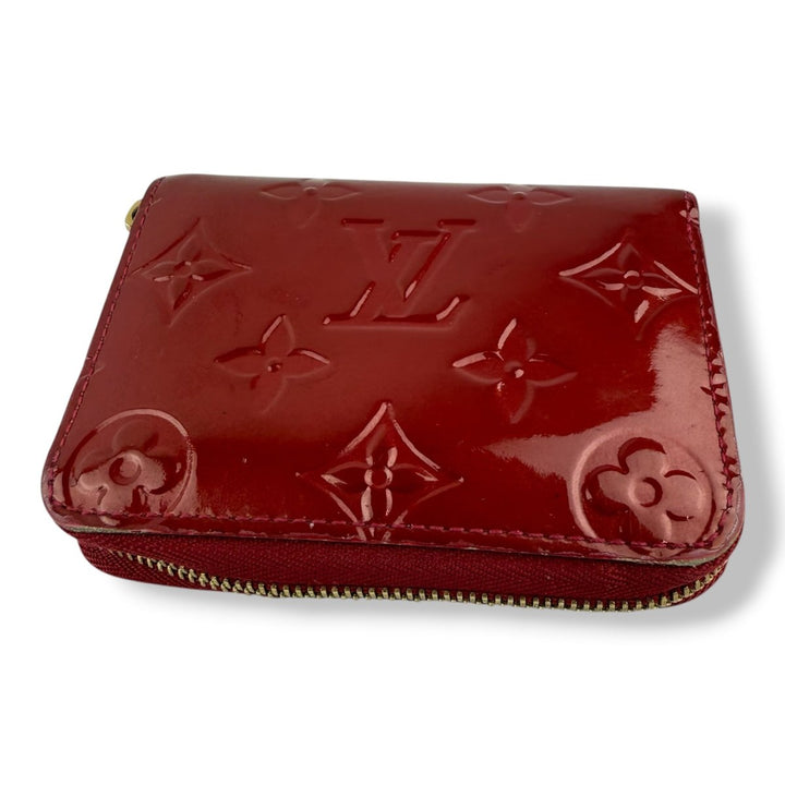 Louis Vuitton Red Vernis Patent Leather Mini Zippy Purse - Lux Central