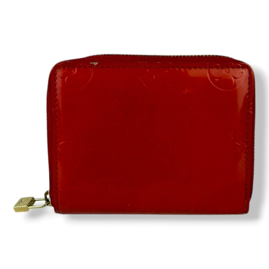 Louis Vuitton Red Vernis Patent Leather Mini Zippy Purse - Lux Central
