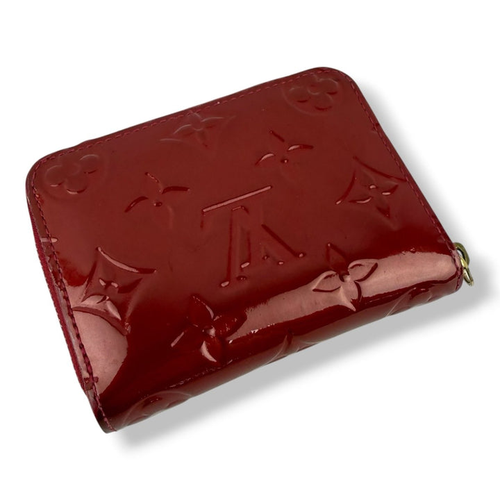 Louis Vuitton Red Vernis Patent Leather Mini Zippy Purse - Lux Central