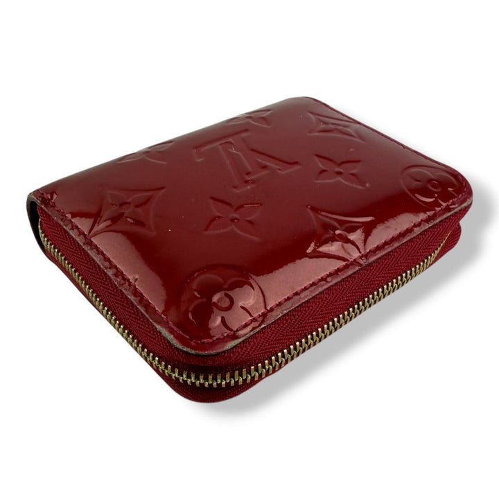 Louis Vuitton Red Vernis Patent Leather Mini Zippy Purse - Lux Central
