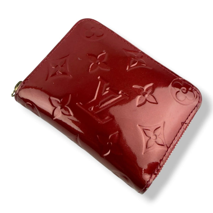Louis Vuitton Red Vernis Patent Leather Mini Zippy Purse - Lux Central