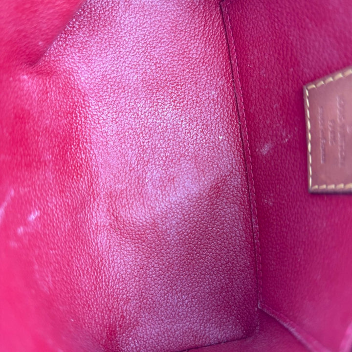 Louis Vuitton Red Vernis Patent Leather Travel Cosmetic PM Pouch - Lux Central