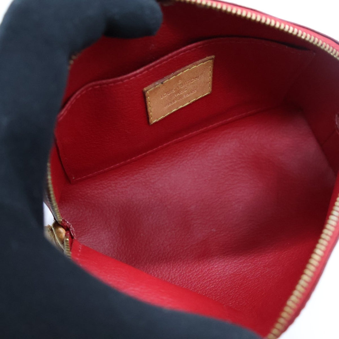 Louis Vuitton Red Vernis Patent Leather Travel Cosmetic PM Pouch - Lux Central
