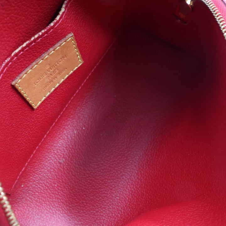Louis Vuitton Red Vernis Patent Leather Travel Cosmetic PM Pouch - Lux Central