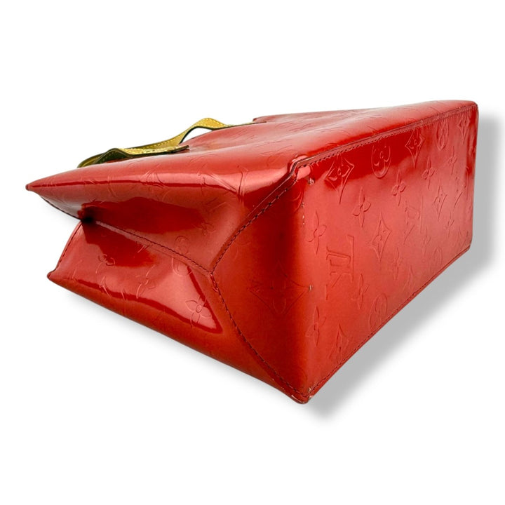 Louis Vuitton Red Vernis Reade Patent Leather Tote Bag - Lux Central