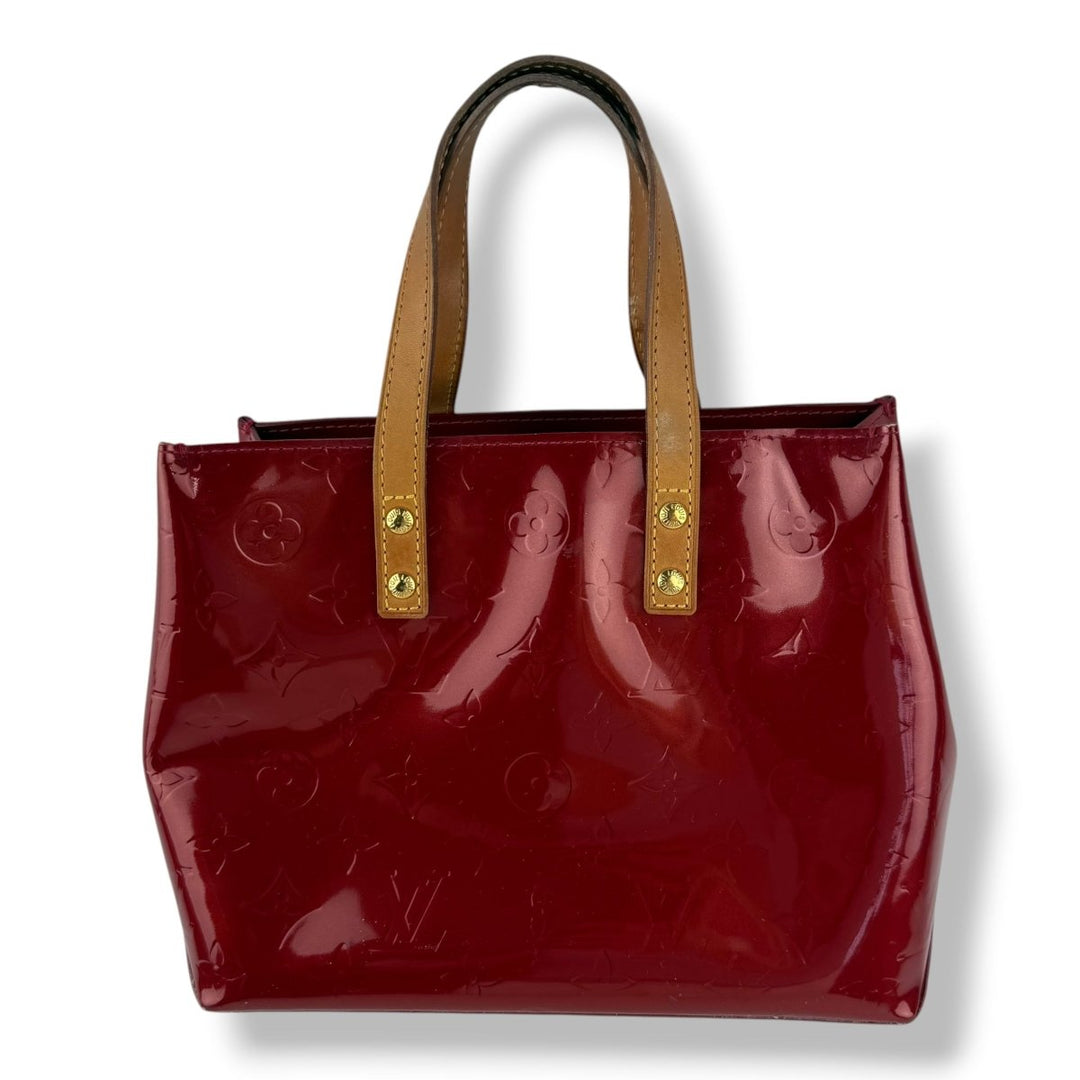 Louis Vuitton Red Vernis Reade Patent Leather Tote Bag - Lux Central