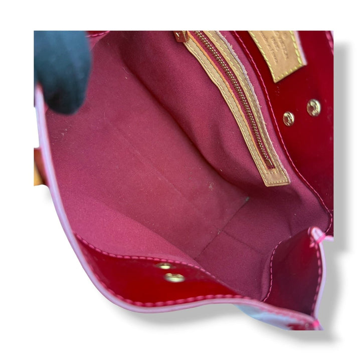 Louis Vuitton Red Vernis Reade Patent Leather Tote Bag - Lux Central