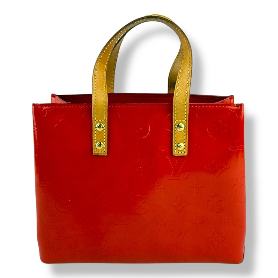 Louis Vuitton Red Vernis Reade Patent Leather Tote Bag - Lux Central