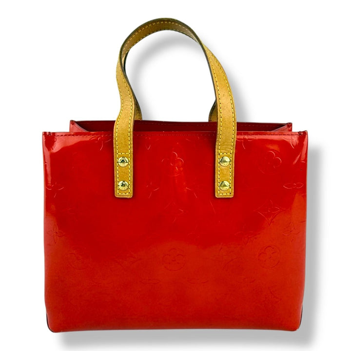 Louis Vuitton Red Vernis Reade Patent Leather Tote Bag - Lux Central