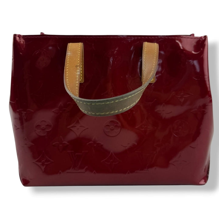 Louis Vuitton Red Vernis Reade Patent Leather Tote Bag - Lux Central