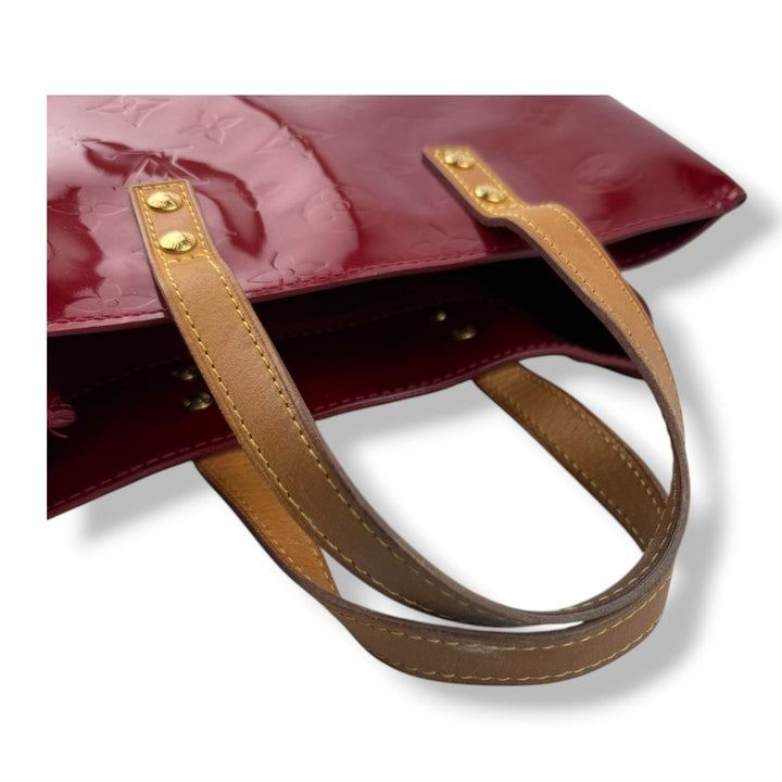 Louis Vuitton Red Vernis Reade Patent Leather Tote Bag - Lux Central