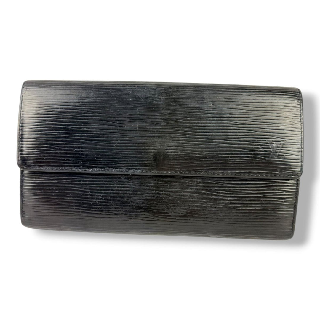 Louis Vuitton Sarah Black Epi Leather Femme Wallet - Lux Central
