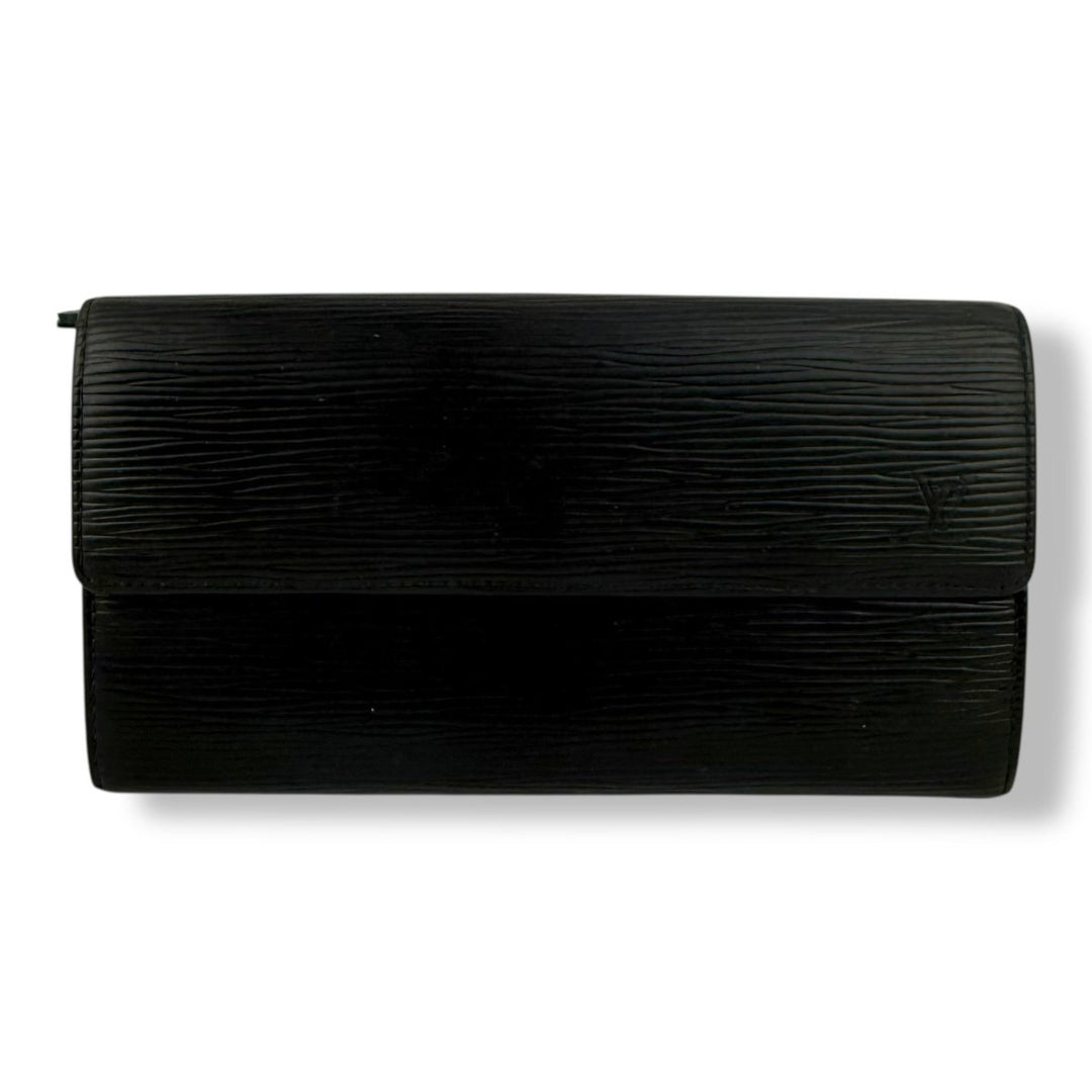 Louis Vuitton Sarah Black Epi Leather Femme Wallet - Lux Central