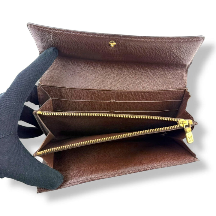 Louis Vuitton Sarah Brown Damier Femme Wallet - Lux Central