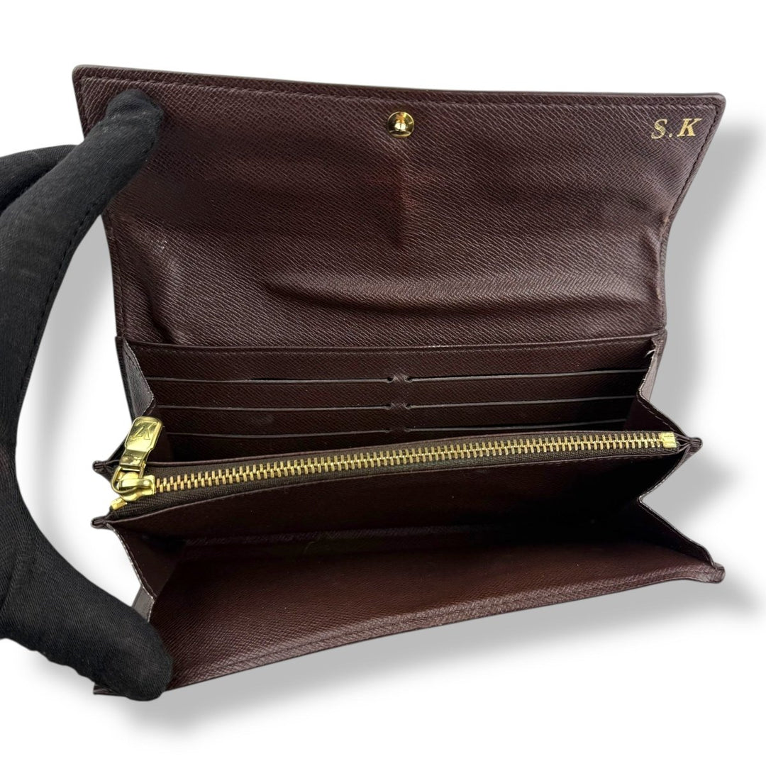 Louis Vuitton Sarah Brown Damier Femme Wallet - Lux Central