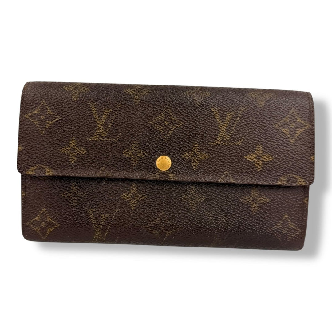 Louis Vuitton Sarah Brown Monogram Femme Wallet - Lux Central
