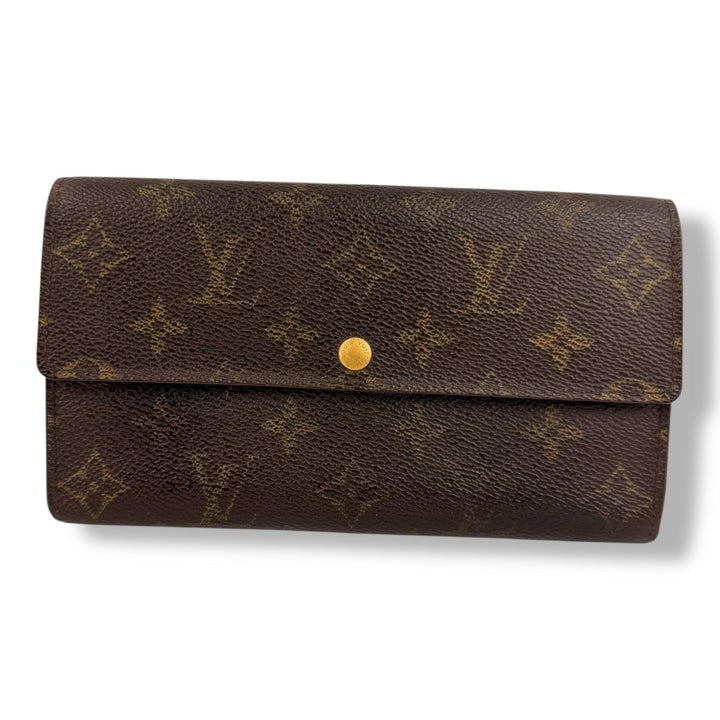 Louis Vuitton Sarah Brown Monogram Femme Wallet - Lux Central