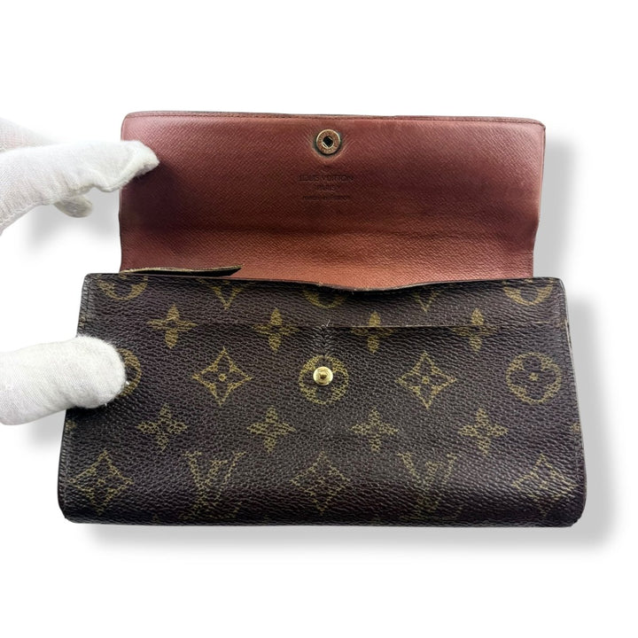 Louis Vuitton Sarah Brown Monogram Femme Wallet - Lux Central
