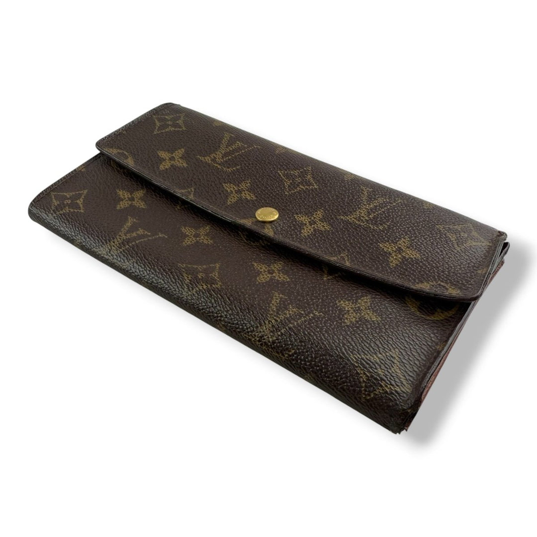 Louis Vuitton Sarah Brown Monogram Femme Wallet - Lux Central