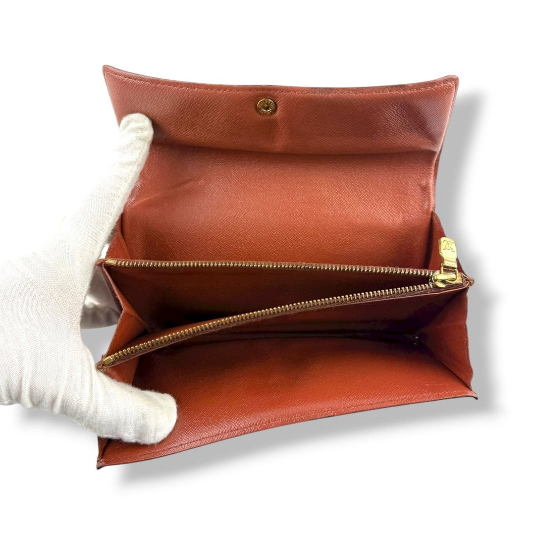 Louis Vuitton Sarah Brown Monogram Femme Wallet - Lux Central