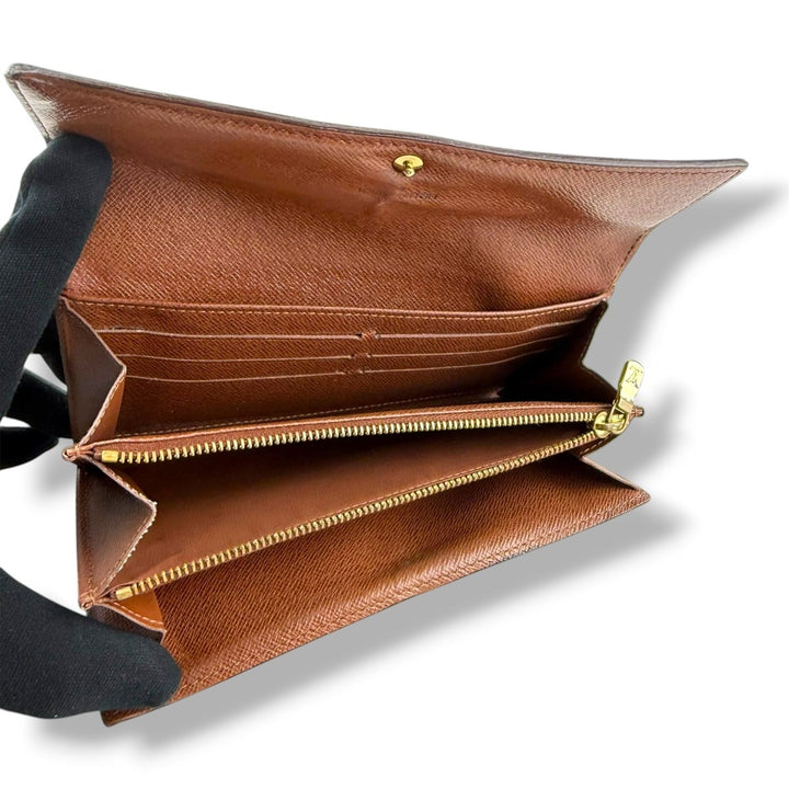 Louis Vuitton Sarah Brown Monogram Femme Wallet - Lux Central