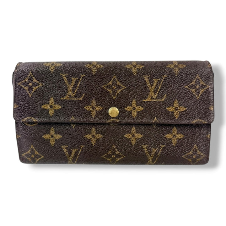 Louis Vuitton Sarah Brown Monogram Femme Wallet - Lux Central