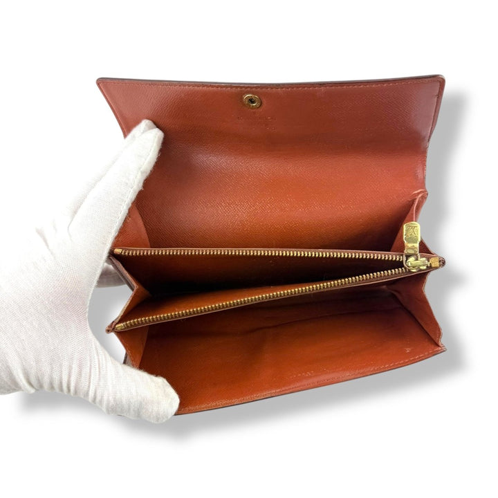 Louis Vuitton Sarah Brown Monogram Femme Wallet - Lux Central