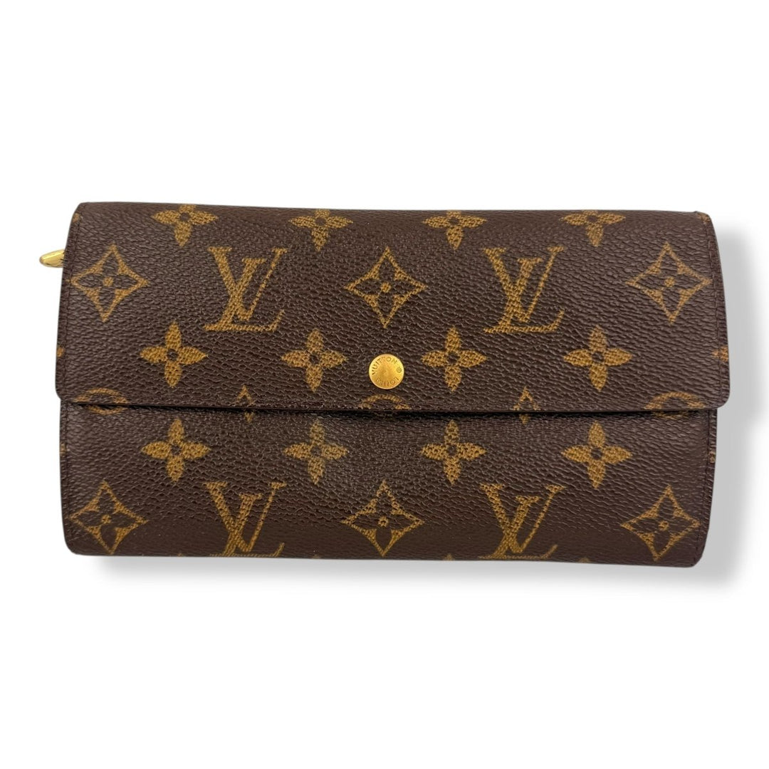 Louis Vuitton Sarah Brown Monogram Femme Wallet - Lux Central