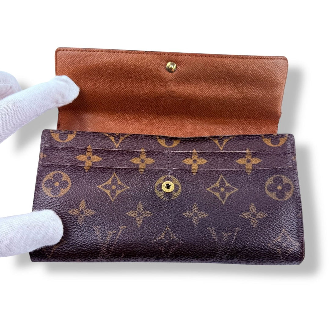 Louis Vuitton Sarah Brown Monogram Femme Wallet - Lux Central