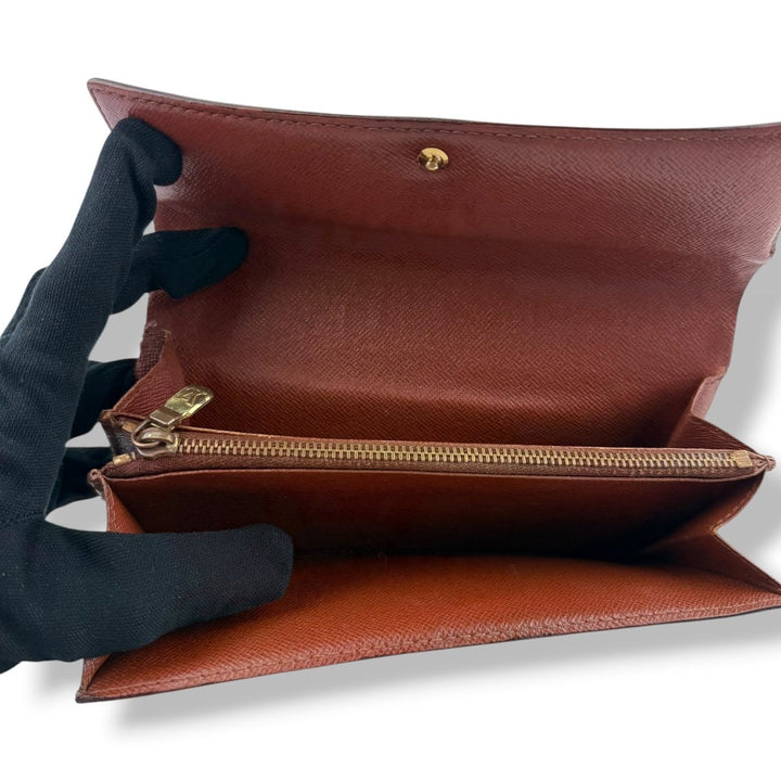 Louis Vuitton Sarah Brown Monogram Femme Wallet - Lux Central