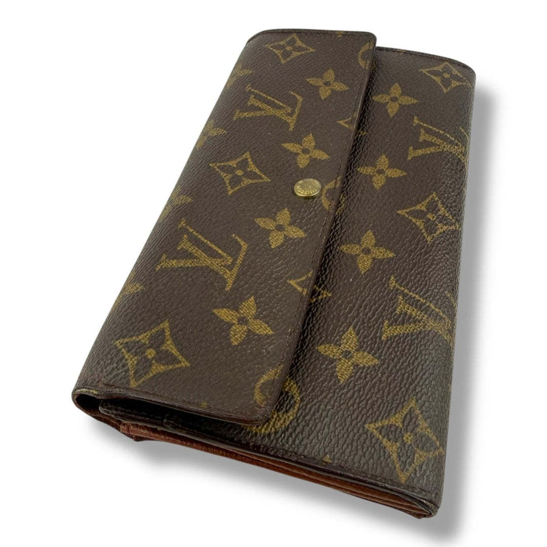 Louis Vuitton Sarah Brown Monogram Femme Wallet - Lux Central