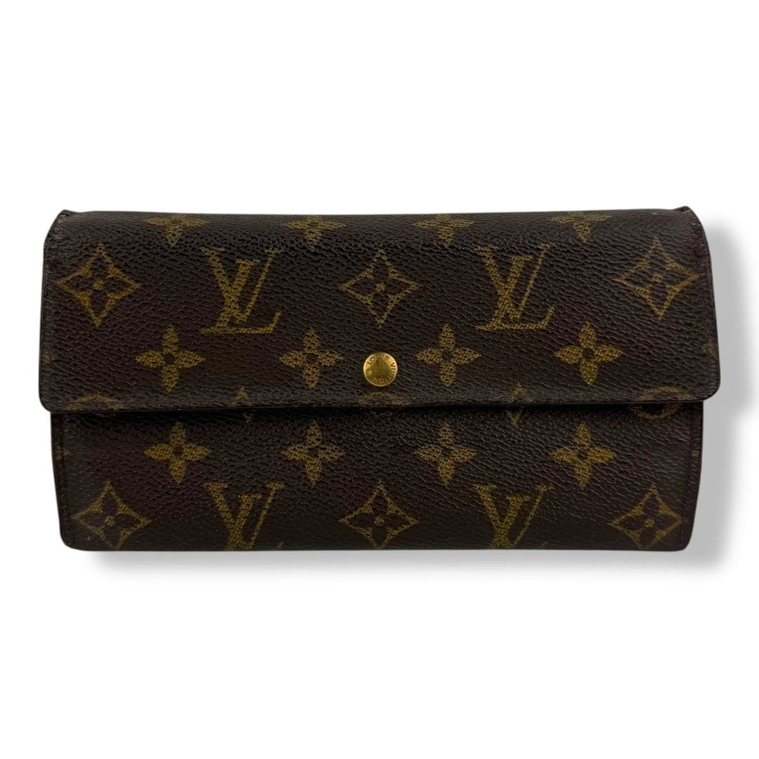 Louis Vuitton Sarah Brown Monogram Femme Wallet - Lux Central