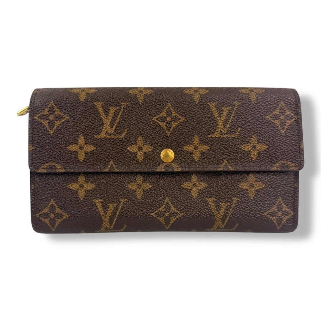 Louis Vuitton Sarah Brown Monogram Femme Wallet - Lux Central