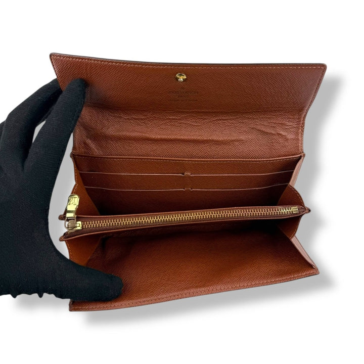 Louis Vuitton Sarah Brown Monogram Femme Wallet - Lux Central