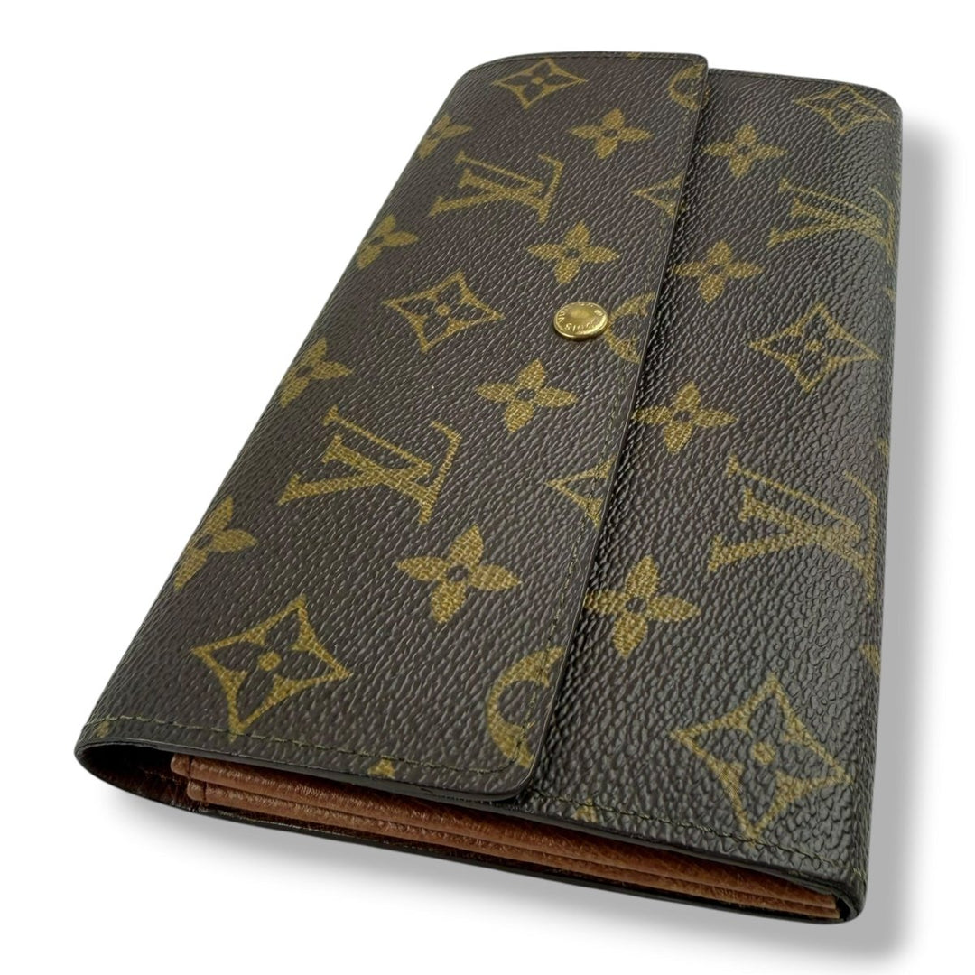 Louis Vuitton Sarah Brown Monogram Femme Wallet - Lux Central