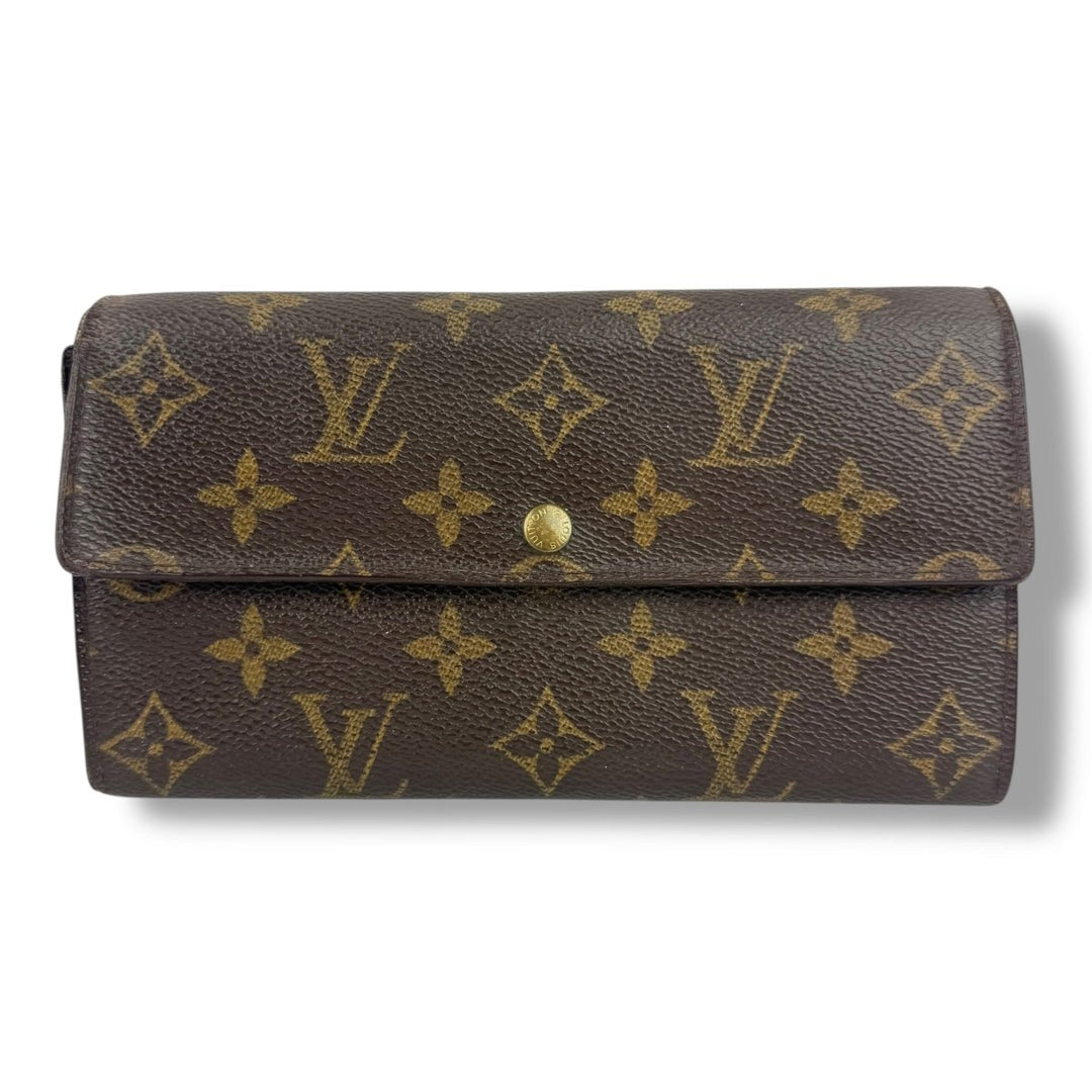 Louis Vuitton Sarah Brown Monogram Femme Wallet - Lux Central