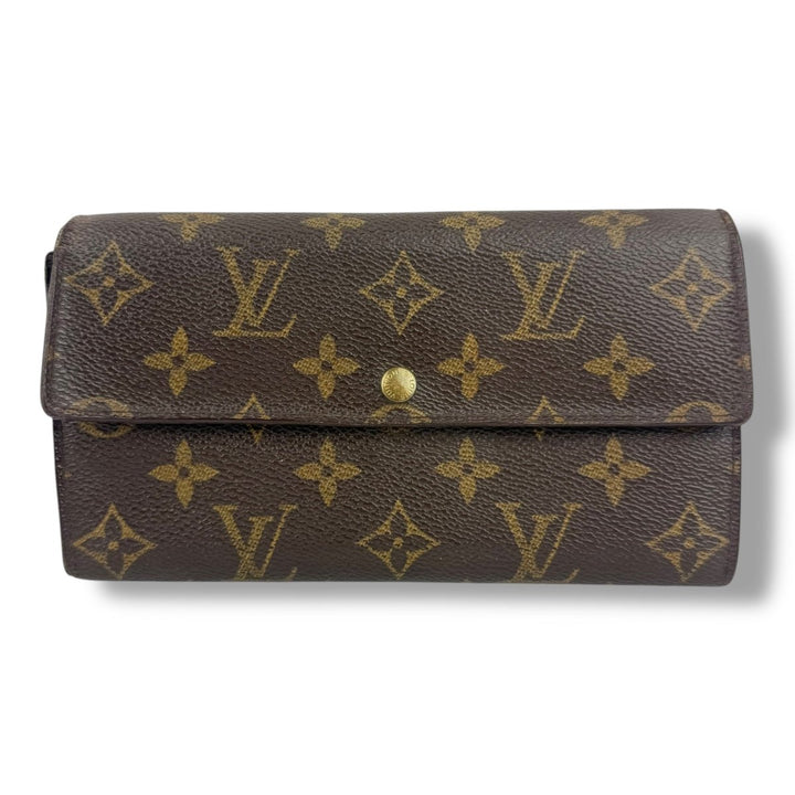 Louis Vuitton Sarah Brown Monogram Femme Wallet - Lux Central