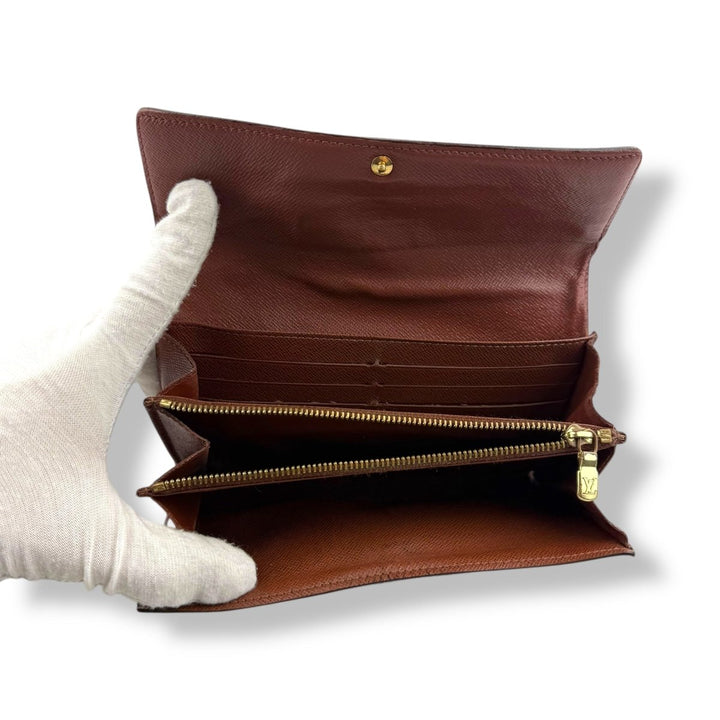 Louis Vuitton Sarah Brown Monogram Femme Wallet - Lux Central