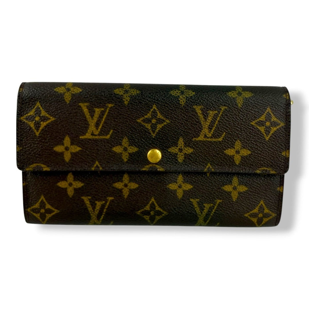 Louis Vuitton Sarah Brown Monogram Femme Wallet - Lux Central