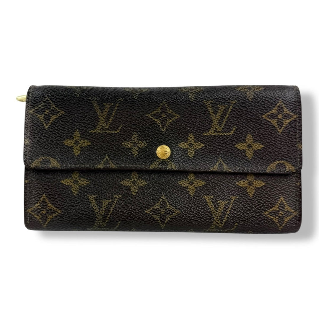 Louis Vuitton Sarah Brown Monogram Femme Wallet - Lux Central