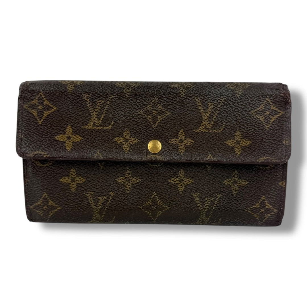 Louis Vuitton Sarah Brown Monogram Femme Wallet - Lux Central