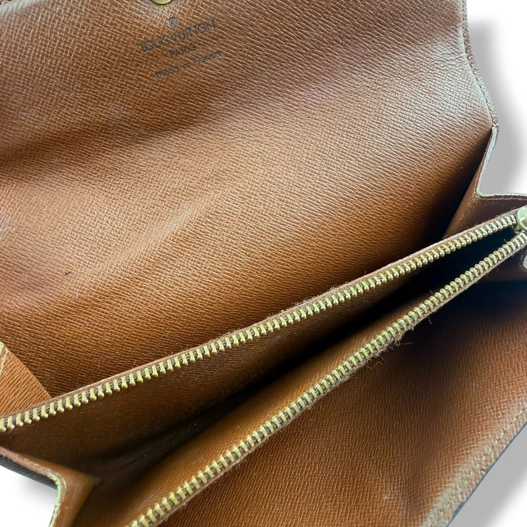 Louis Vuitton Sarah Brown Monogram Femme Wallet - Lux Central