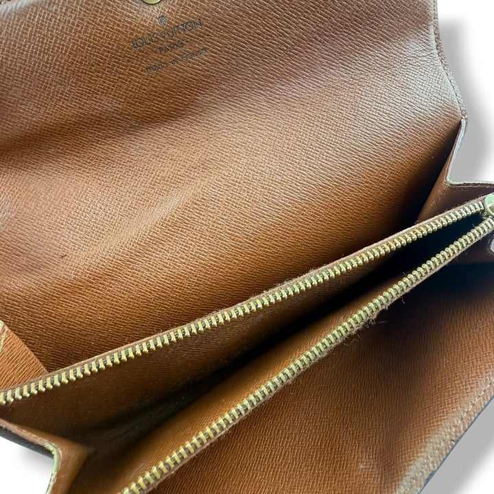 Louis Vuitton Sarah Brown Monogram Femme Wallet - Lux Central